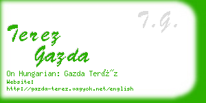 terez gazda business card